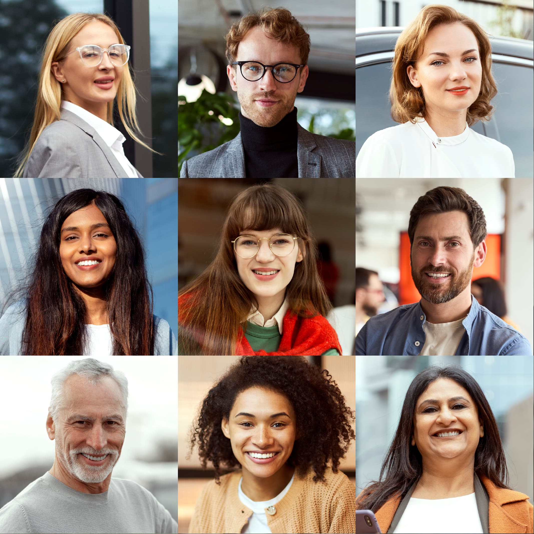 Diverse team of professionals